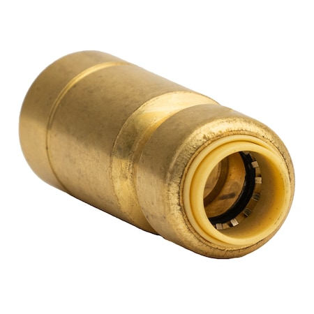 Quickfitting 3/4in CTS x 3/8in Push-to-Connect Brass Push Reducer Coupling Fitting LF8348R